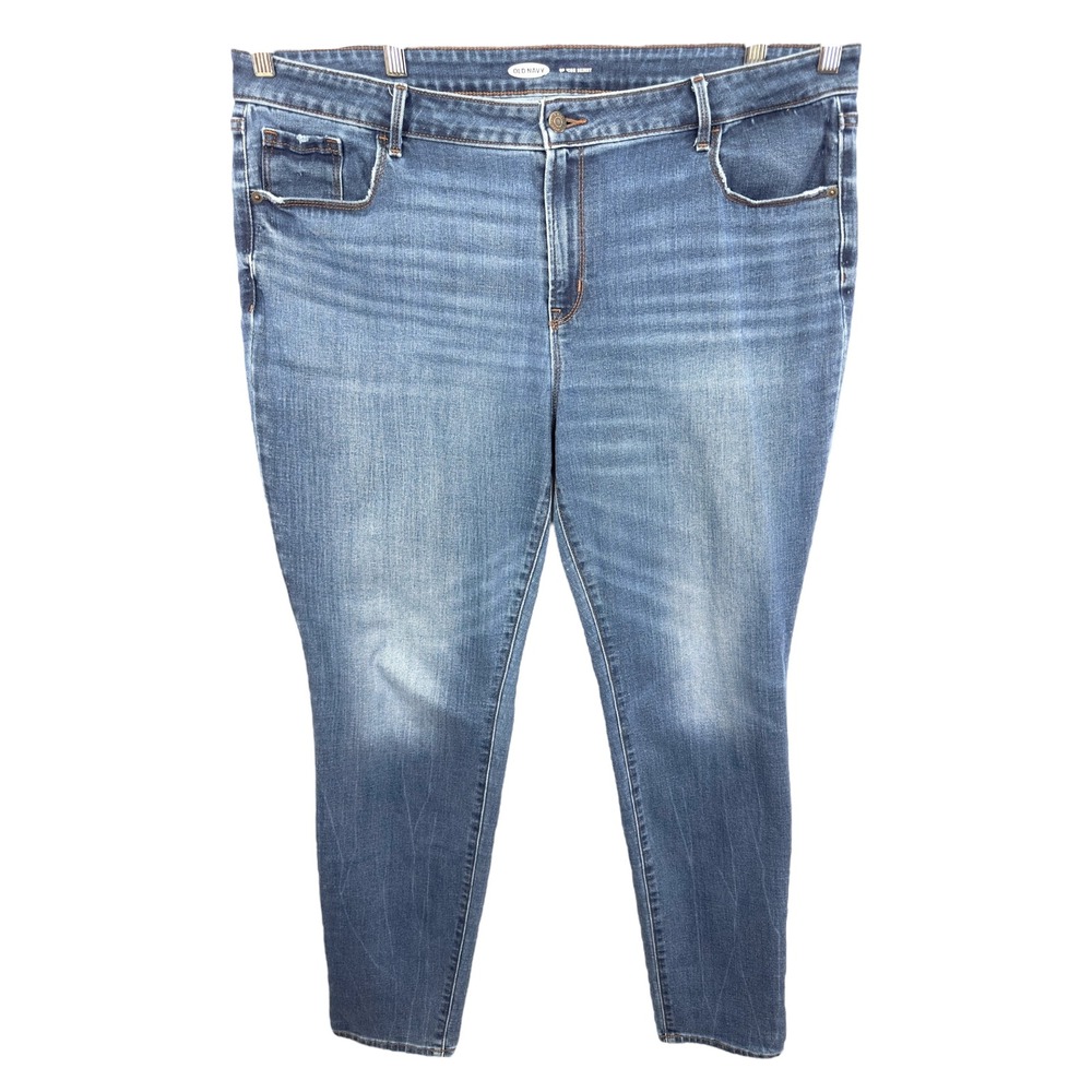 Old Navy Plus Size‎ 18 Jeans Long Icon Skinny High Waisted Denim Blue 325